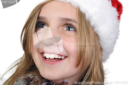 Image of cute xmas girl