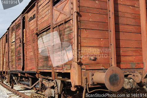 Image of Old freight railway wagon