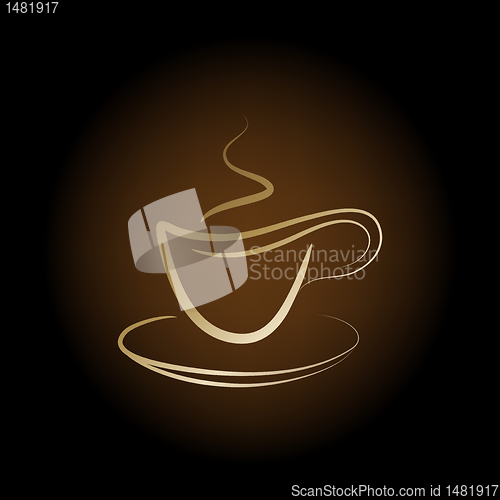 Image of Vector cup off coffee