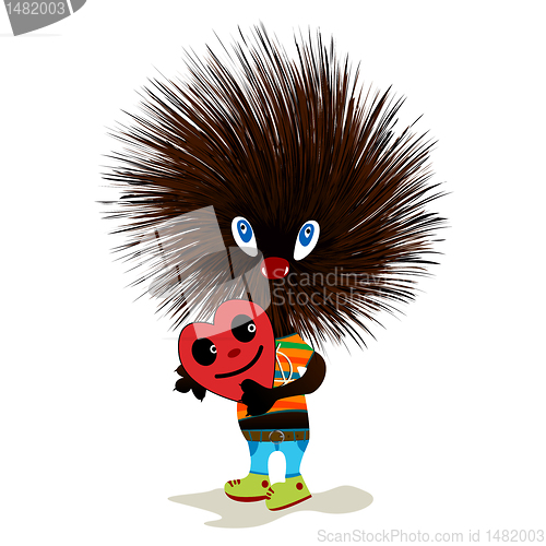 Image of Hedgehog with heart