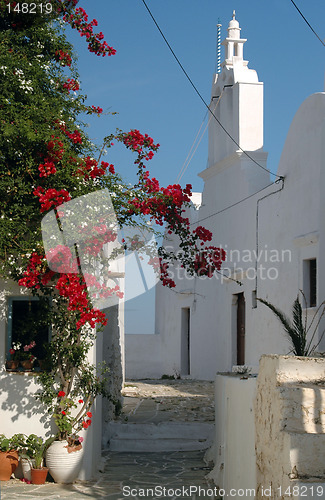 Image of greek island church