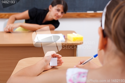Image of Cheating student