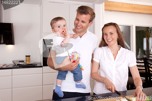 Image of Happy Couple with Child
