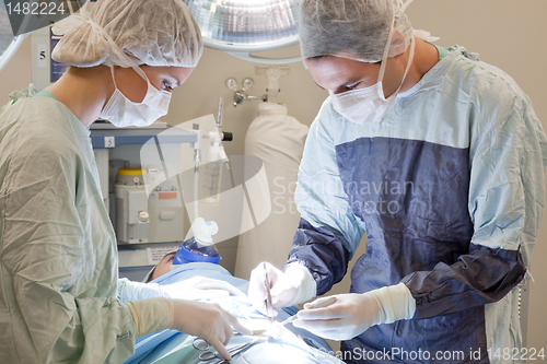 Image of Doctor operating the patient