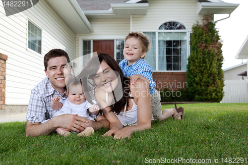 Image of Young Parents with Children
