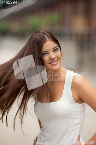 Image of Woman Waving Her Hair