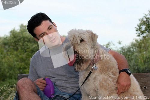 Image of Man and his dog