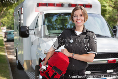 Image of Paramedic with Oxygen Unit