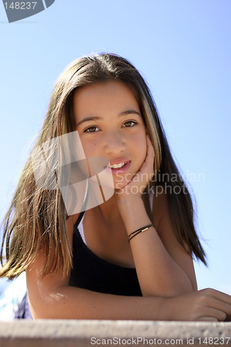 Image of Asian teen girl