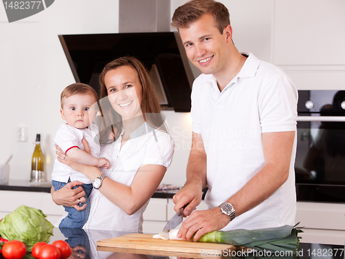 Image of Family Preparing Meal