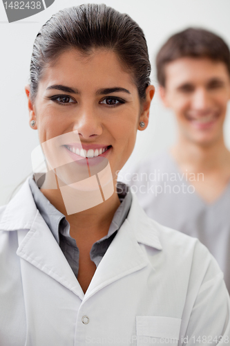 Image of Happy female doctor