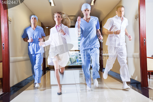 Image of Medical Team Running