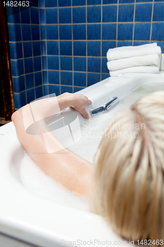 Image of Abstract Woman in Bath