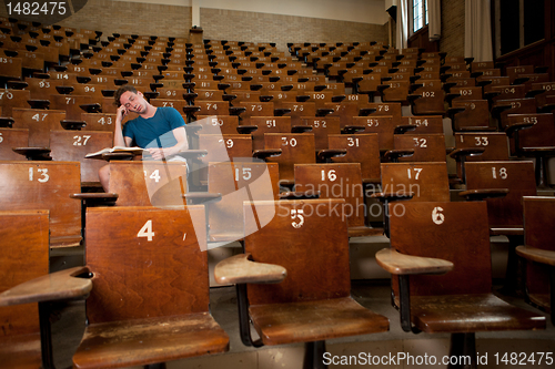 Image of Tired University Student