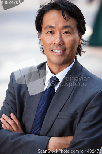 Image of Portrait of businessman smiling