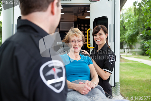 Image of Happy Ambulance Patient