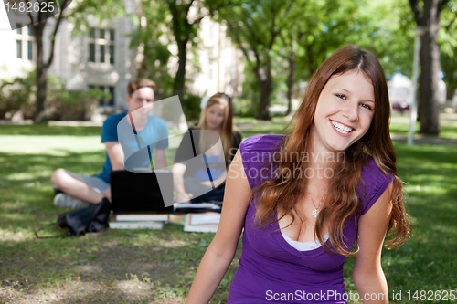 Image of Happy Smiling Student Portrait