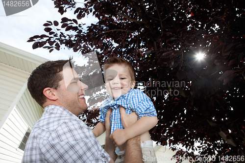 Image of Father Playing With His Son