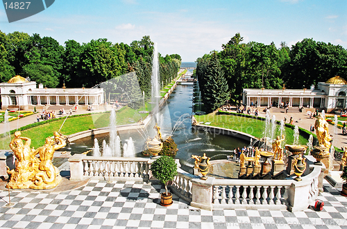 Image of Peterhof. Fountain alley.