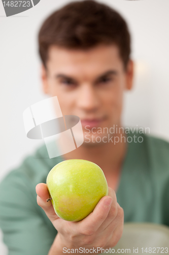 Image of Dentist with Apple