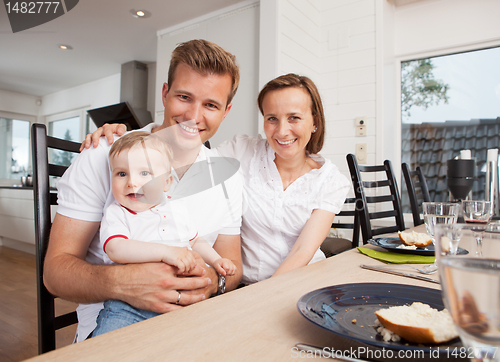 Image of Family Portrait at Table