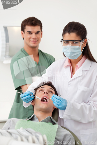 Image of Patient having dental check up