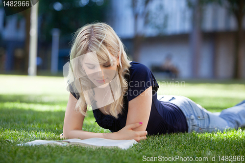 Image of Girl reading book