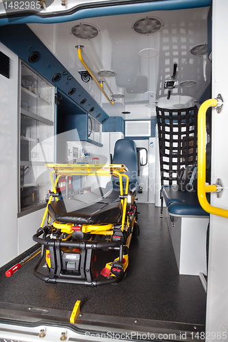 Image of Empty Ambulance Interior