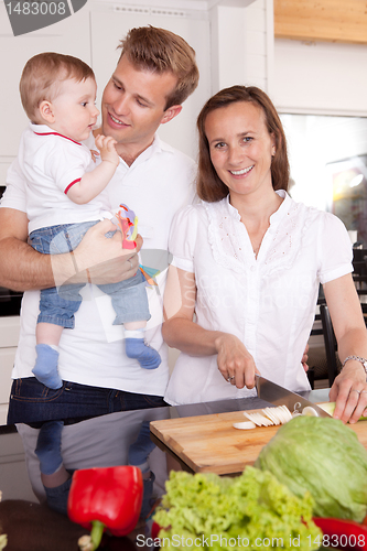 Image of Young Family at Home