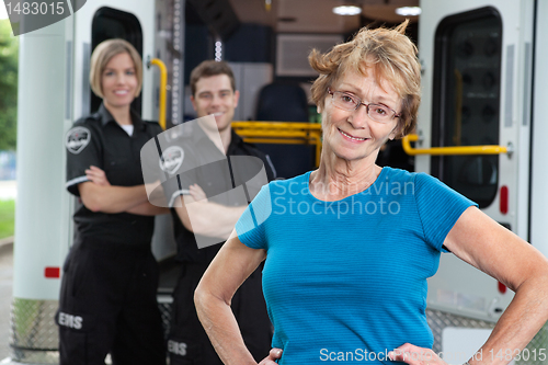 Image of Happy Ambulance Patient