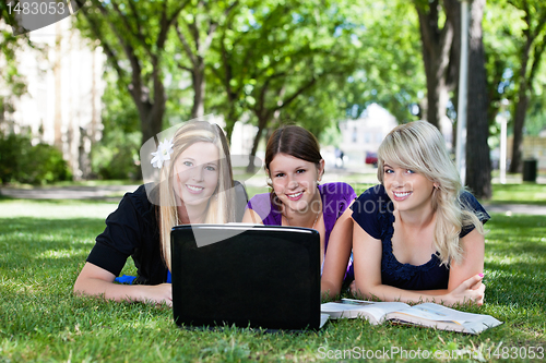 Image of Students using laptop