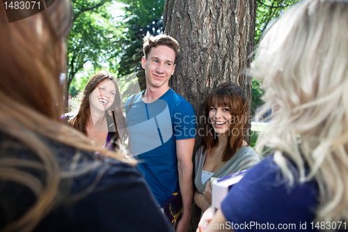 Image of Group of happy students