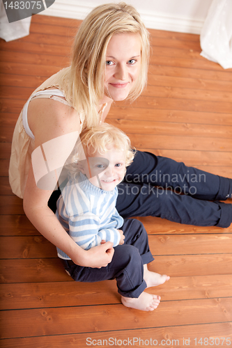 Image of Mother Son Portrait