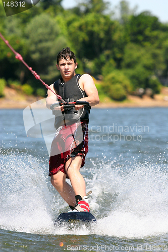 Image of Young wakeboarder