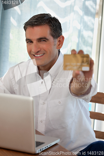 Image of Man Making Online Purchases