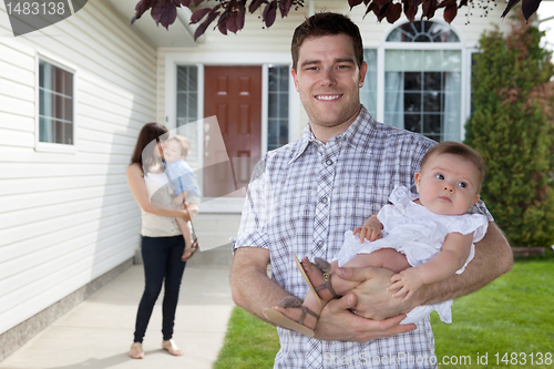 Image of Father and Baby Daughter
