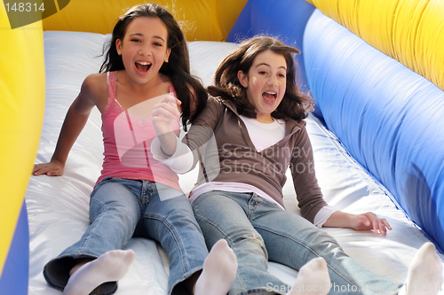 Image of Girls on the slide