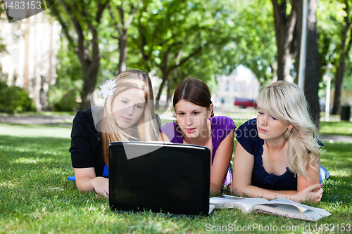 Image of Group of students with laptop