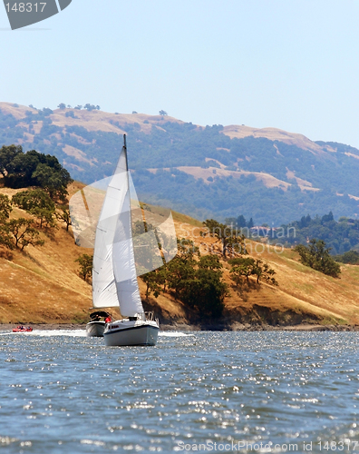 Image of Sailing on California lake