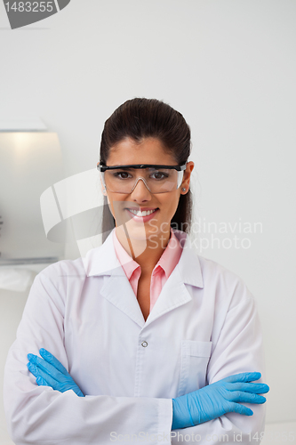 Image of Female dentist at her clinic