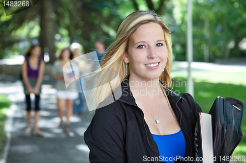 Image of Young College Girl Portrait