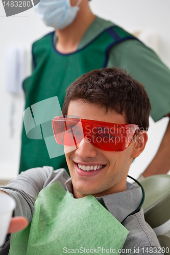 Image of Patient at dentistal clinic