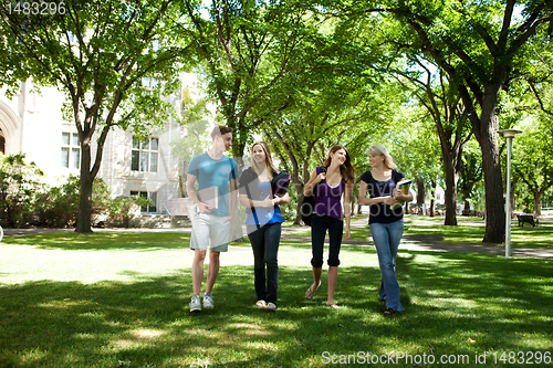 Image of University Friends on Campus