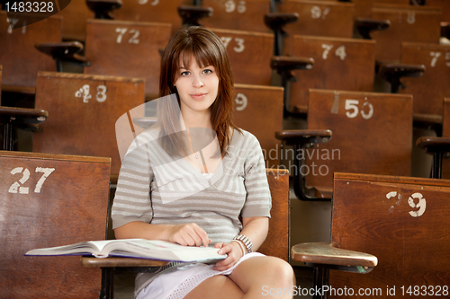 Image of Student in Lecture Hall