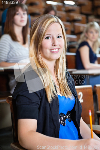 Image of Student in Lecture Hall