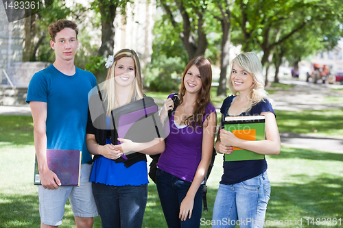 Image of College students on campus