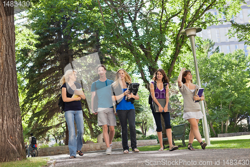 Image of University Students on Campus