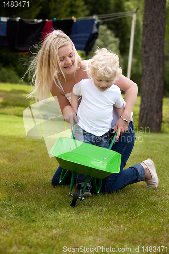 Image of Mother Playing With Child