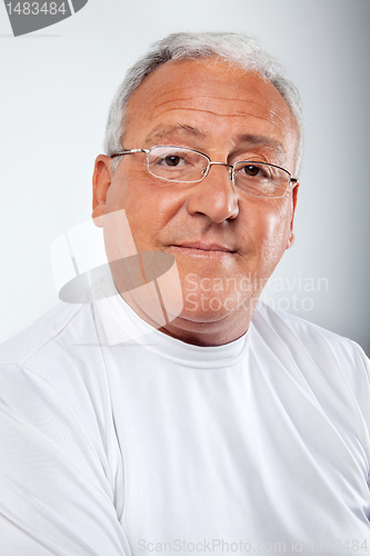 Image of Senior Man Wearing Glasses