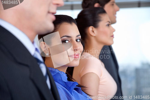 Image of Smart Businesswoman Smiling